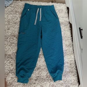 Figs Teal jogger Scrub Pants